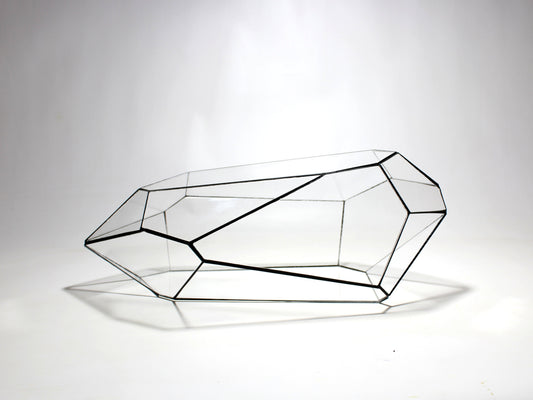 Geometric Terrarium - Nano Planter - Vivarium - ↑ 47 X 21 X17,5 Cm (Lxwxh) - Glass