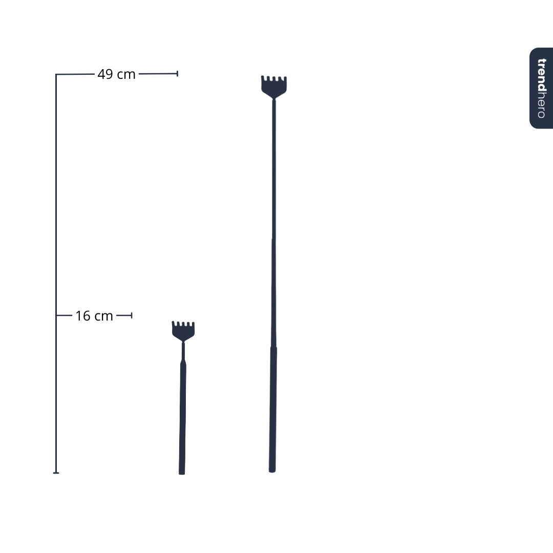 Terrarium Tool - Rake - 16-49 Cm - Telescopic - Stainless Steel
