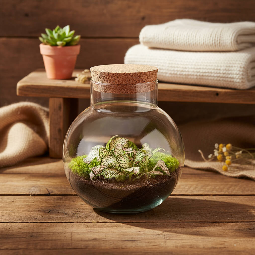 Noah - Terrarium - Bottle Garden Diy Kit - Ø 18.5 Cm ↑ 19 Cm