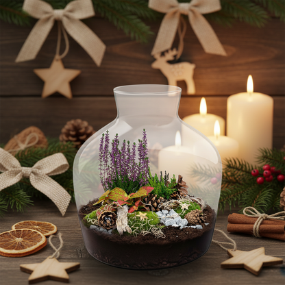 Weihnachts Flaschengarten Mistle Winter